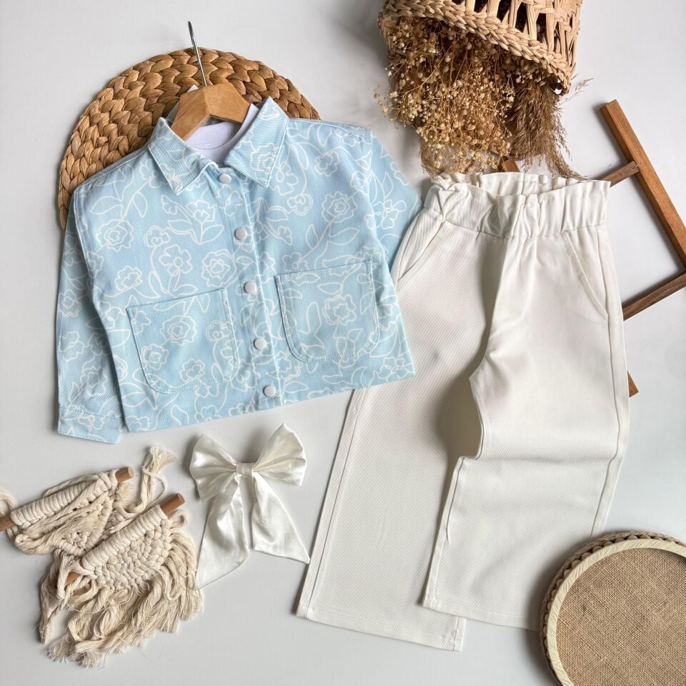 Mavi Çicekli Takım 4-5 YAŞ