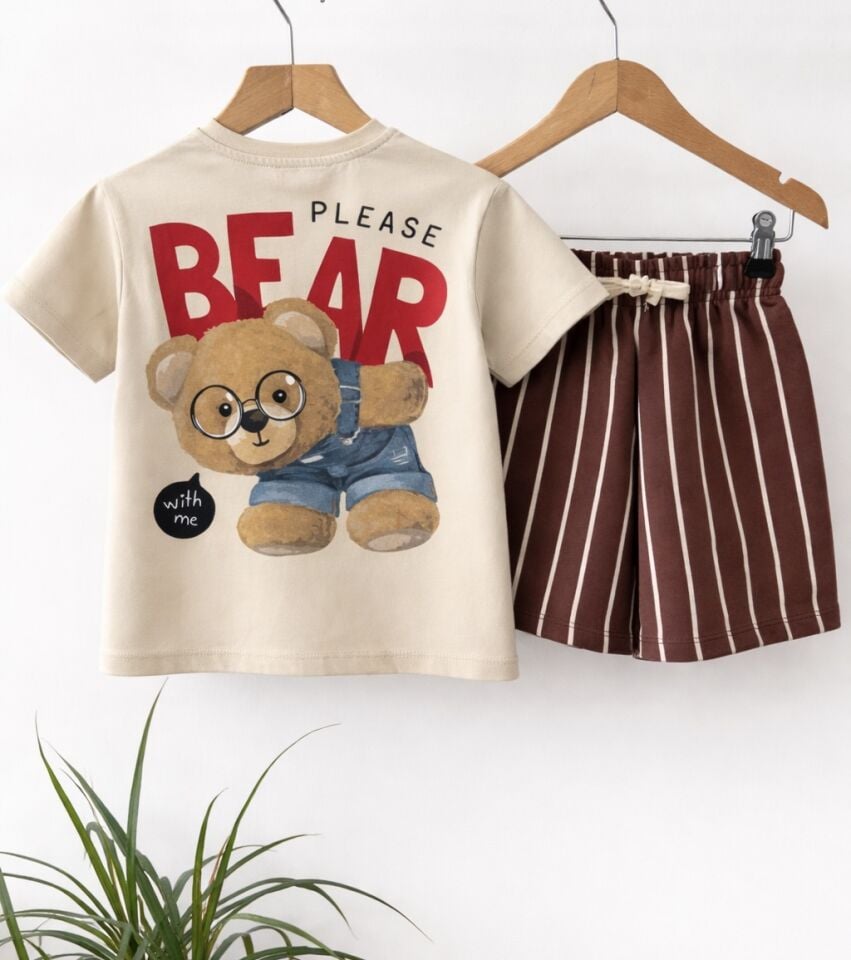 Bear Baskılı Takım 7-8 YAŞ