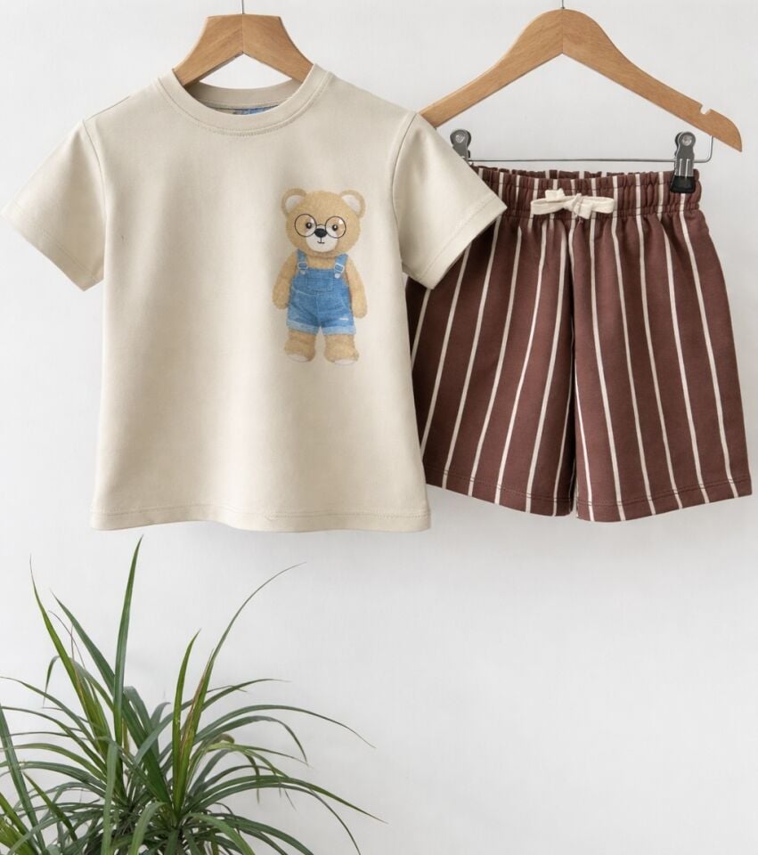 Bear Baskılı Takım 7-8 YAŞ