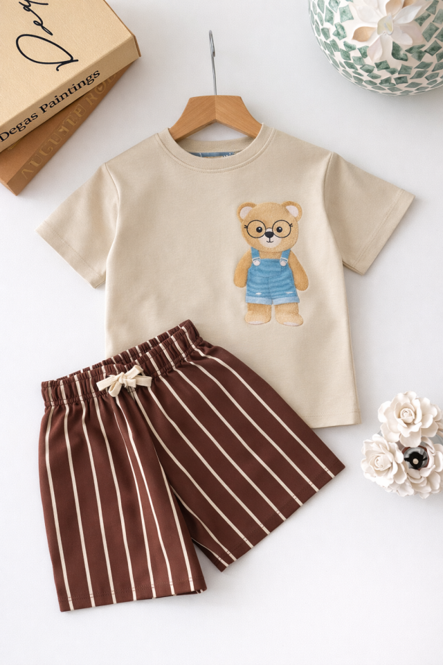 Bear Baskılı Takım 7-8 YAŞ