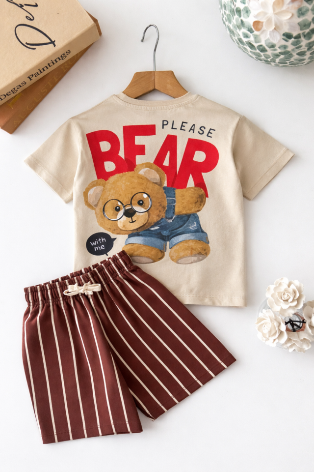 Bear Baskılı Takım 7-8 YAŞ