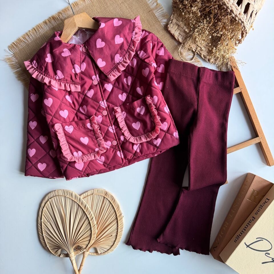 Kapitone Bordo Pembe Takım 7-8 YAŞ