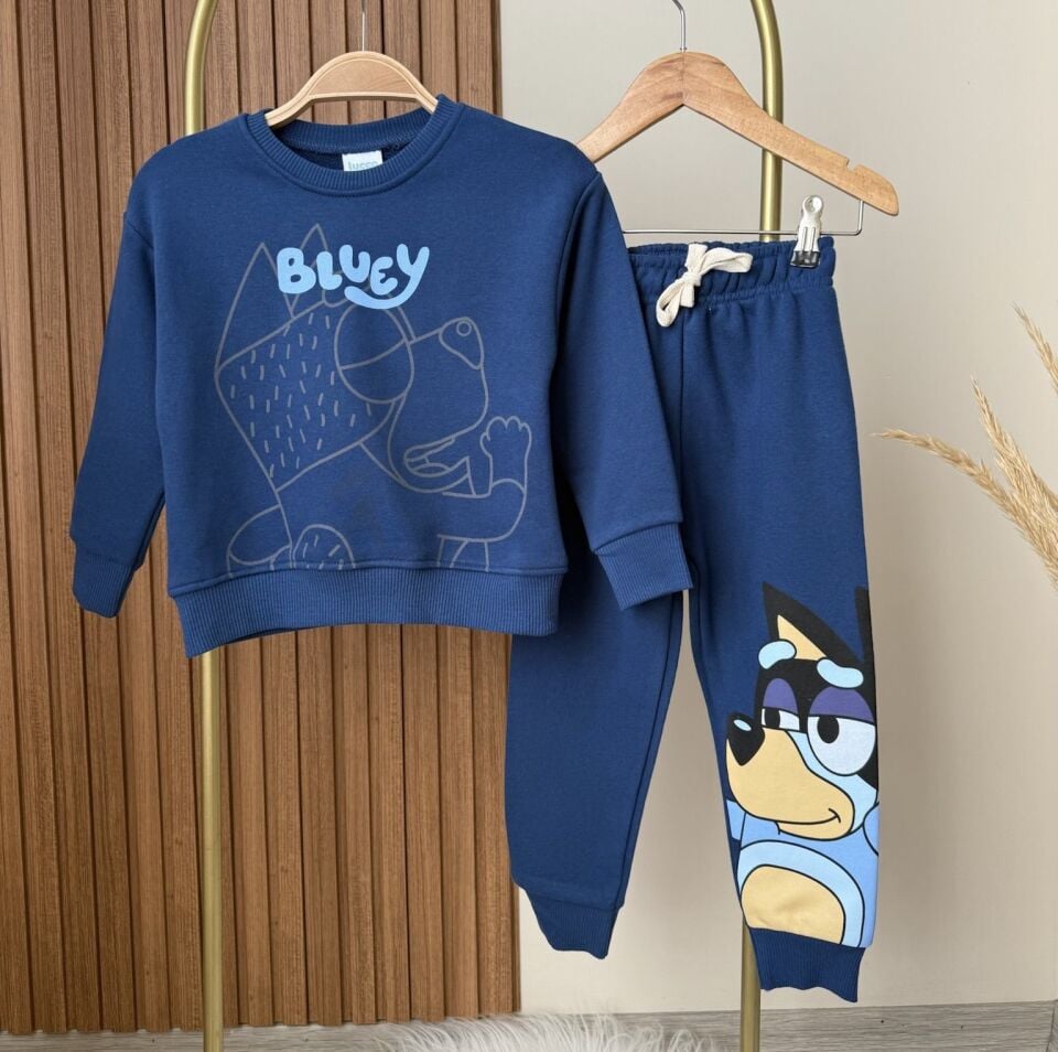 3 İplik Bluey Lacivert Takım