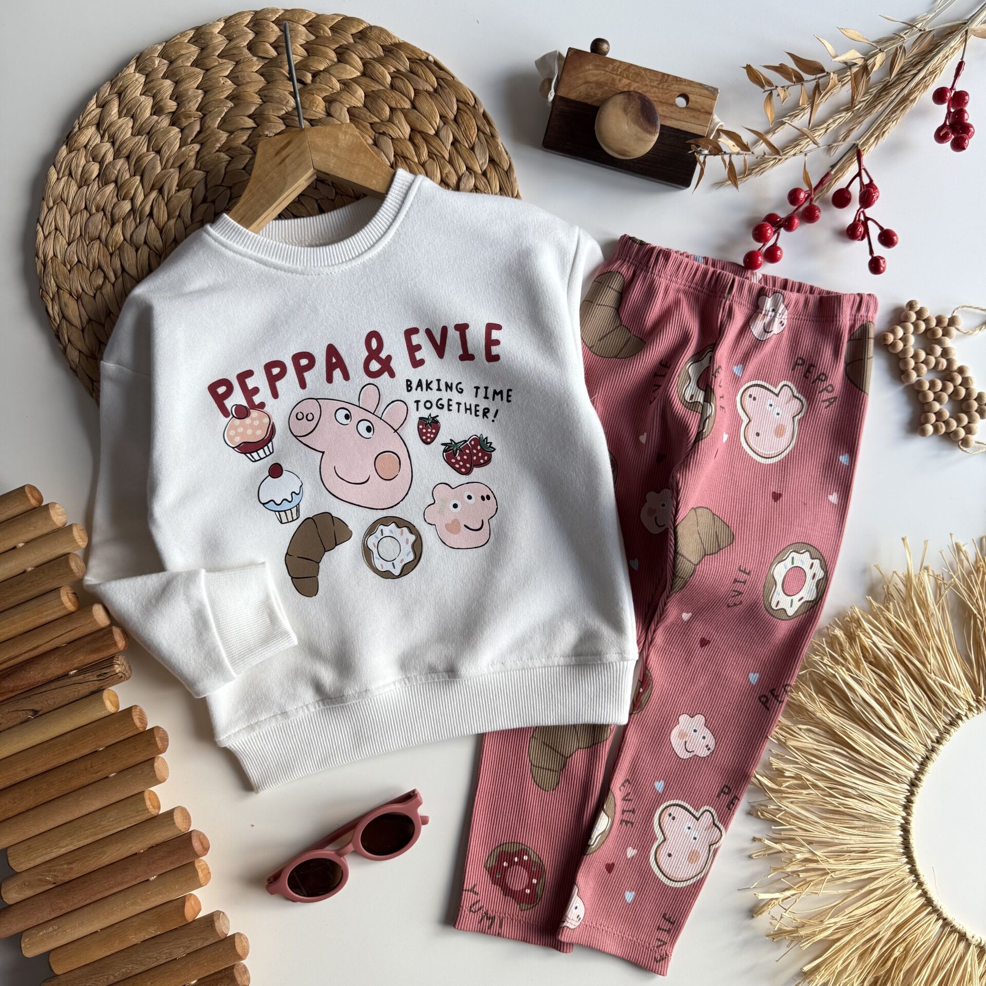 Özel Seri Peppa Tayt Takım