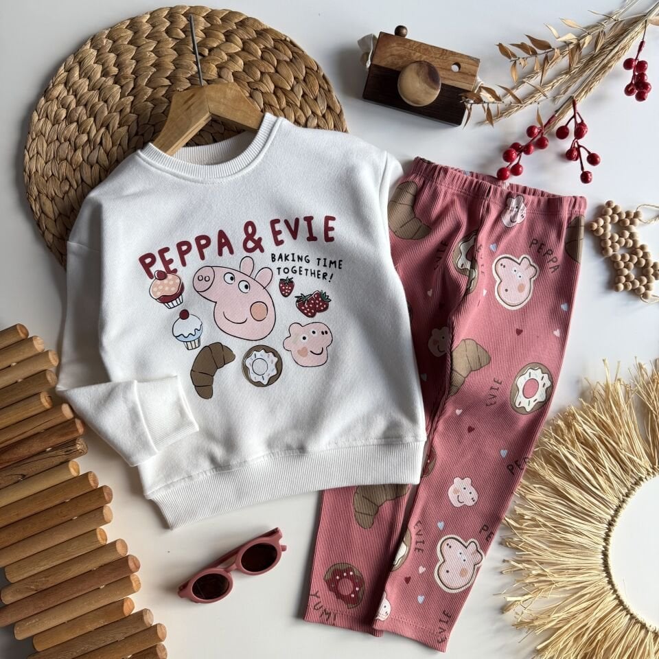Özel Seri Peppa Tayt Takım