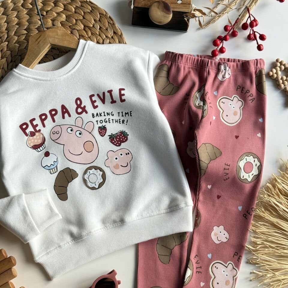 Özel Seri Peppa Tayt Takım