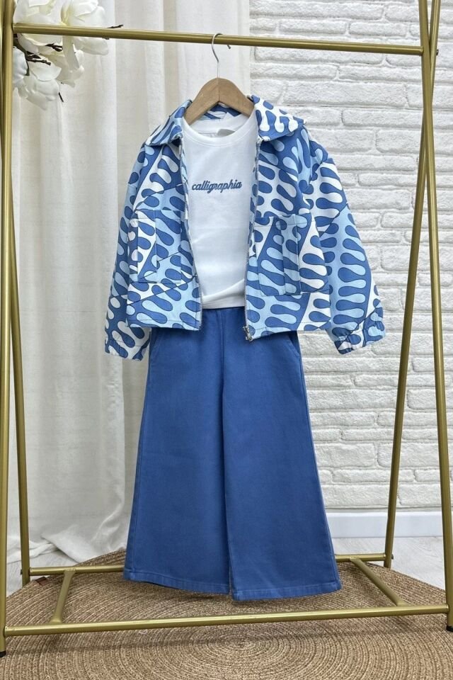 Mavi Denim 3'lü Takım 3-4 YAŞ