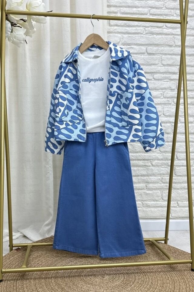 Mavi Denim 3'lü Takım 3-4 YAŞ