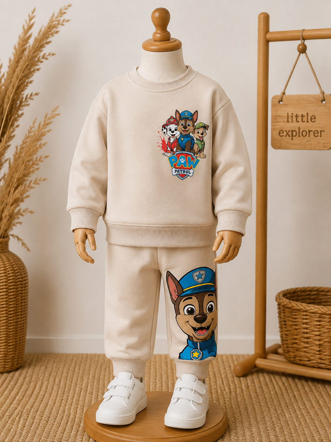 Ekru Paw Patrol Baskılı Takım 7-8 YAŞ