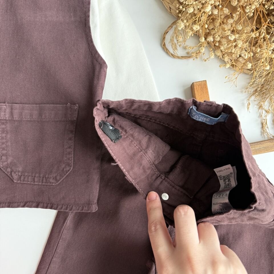 Yelekli Kahve Takım 9-10 YAŞ