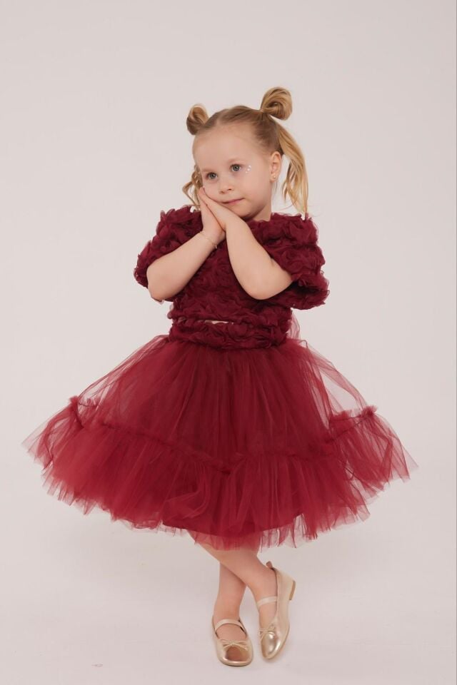 Güllü Tütü Etek Takım 9-10 YAŞ