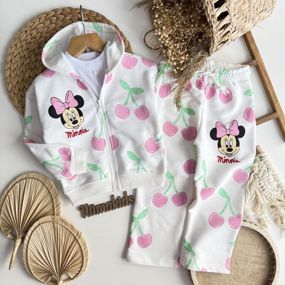 Minnie Baskılı Fermuarlı Takım 7-8 YAŞ