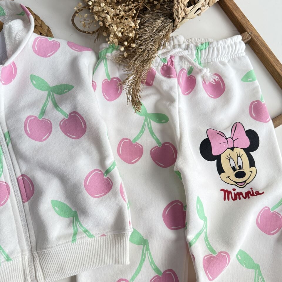 Minnie Baskılı Fermuarlı Takım 7-8 YAŞ