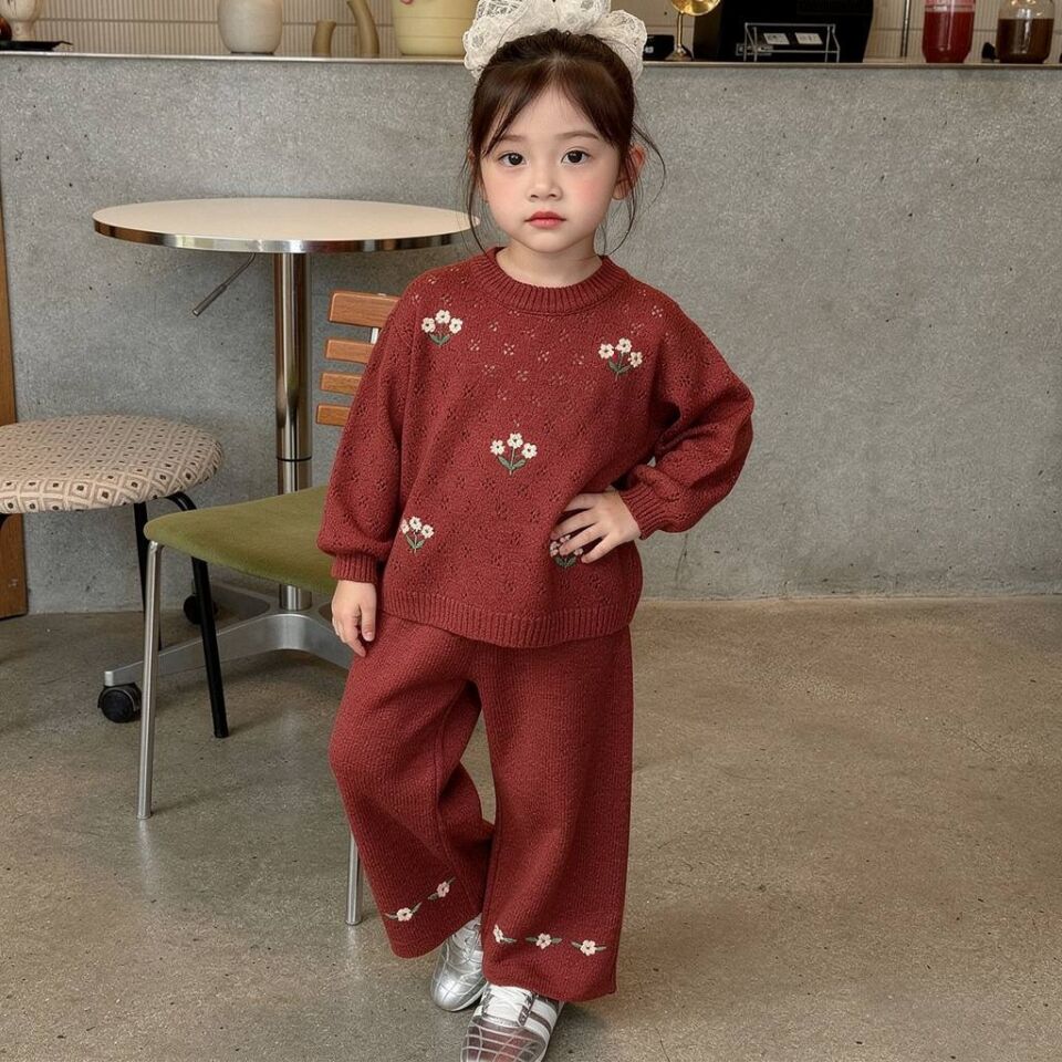 Triko Çicekli Takım 9-10 YAŞ