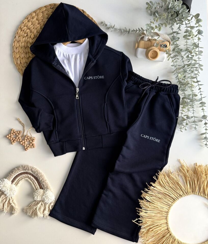 Unısex Lacivert Fermuarlı Takım 9-10 YAŞ