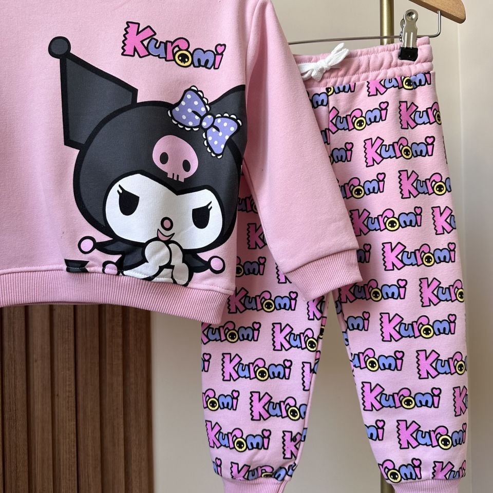 3 iplik Kuromi Baskılı Takım