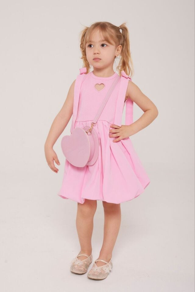 Balon Kalpli Elbise 5-6 YAŞ