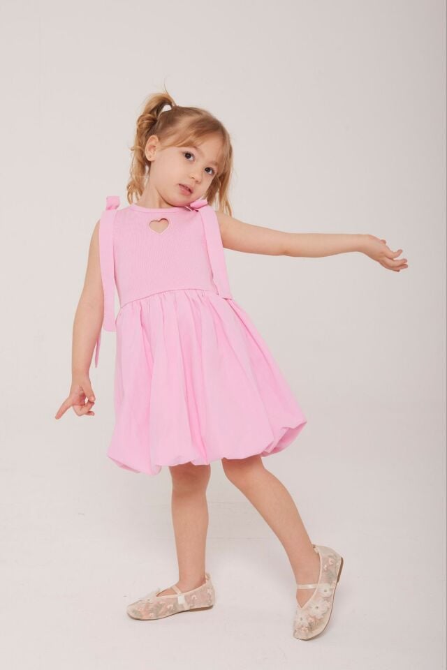 Balon Kalpli Elbise 5-6 YAŞ