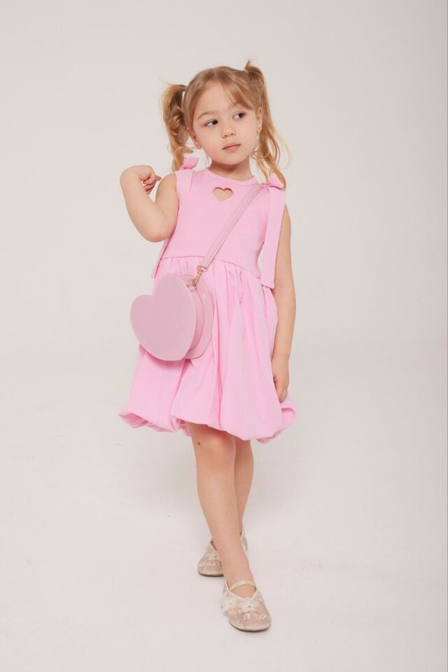 Balon Kalpli Elbise 7-8 YAŞ