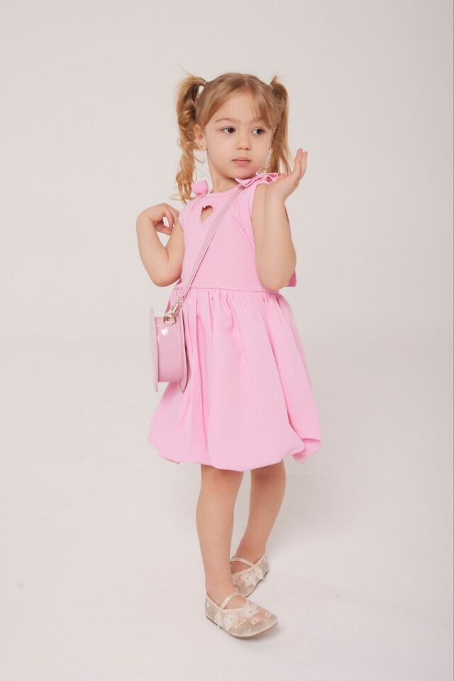 Balon Kalpli Elbise 7-8 YAŞ