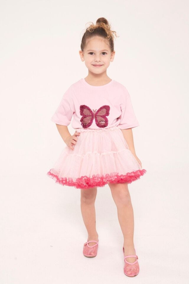 Tütü Etek Kelebek Elbise 7-8 YAŞ