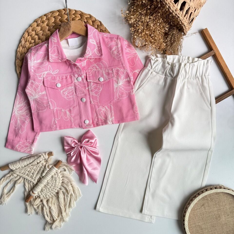 Pembe Çicekli 3'lü Takım 11-12 YAŞ