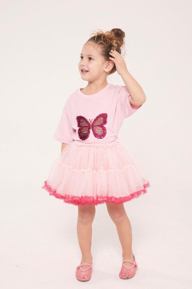 Tütü Etek Kelebek Elbise 7-8 YAŞ