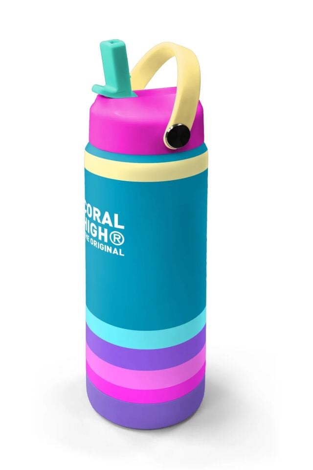 Coral High Pembe Pastel Renkli Katlanır Ağızlıklı Çelik Termos 650 ml 38379 Adet