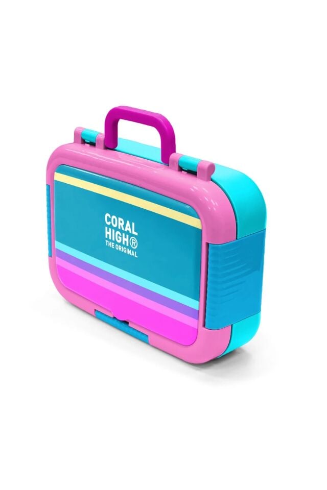 Coral High Kids Pembe Pastel Renkli Desenli Paslanmaz Çelik Beslenme Kabı 39267 Adet