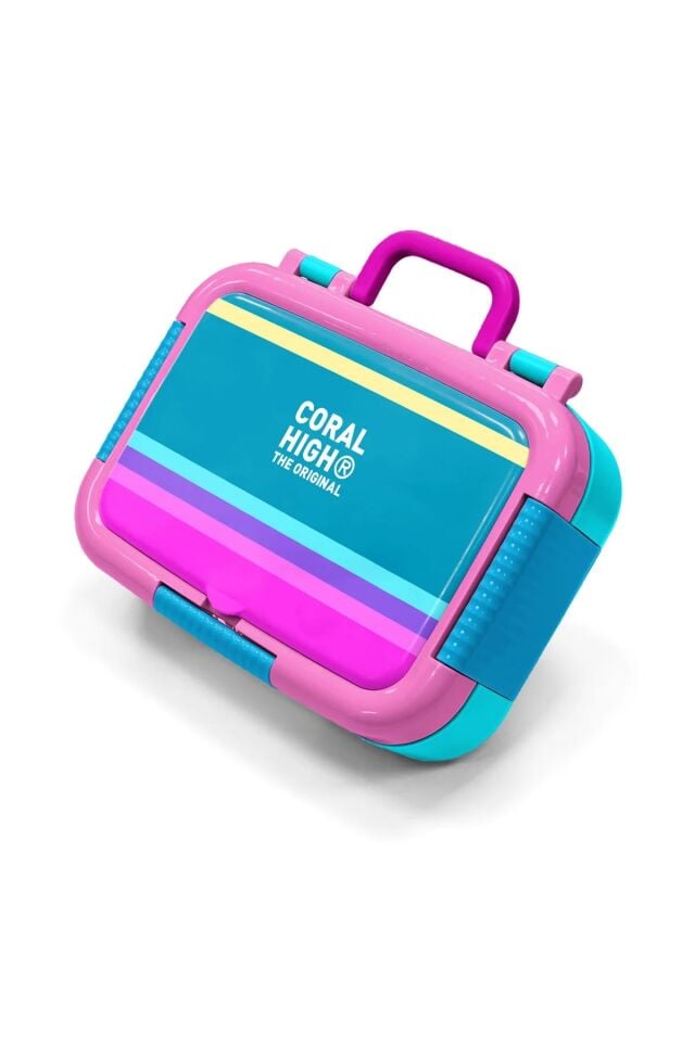 Coral High Kids Pembe Pastel Renkli Desenli Paslanmaz Çelik Beslenme Kabı 39267 Adet