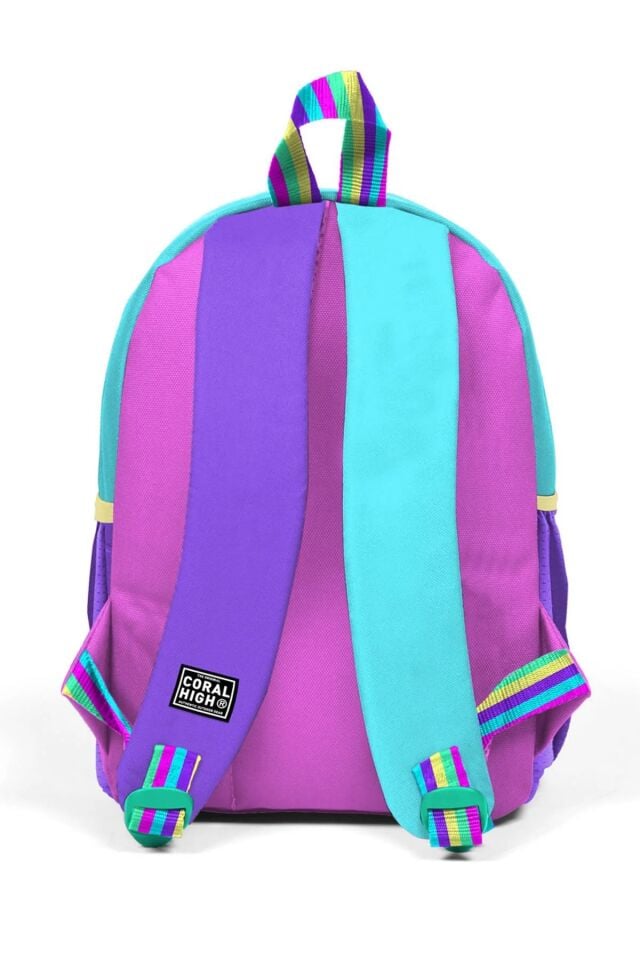Minik Kreş Sırt Çantası Pembe Pastel Renkli İki Bölmeli 23559 Adet