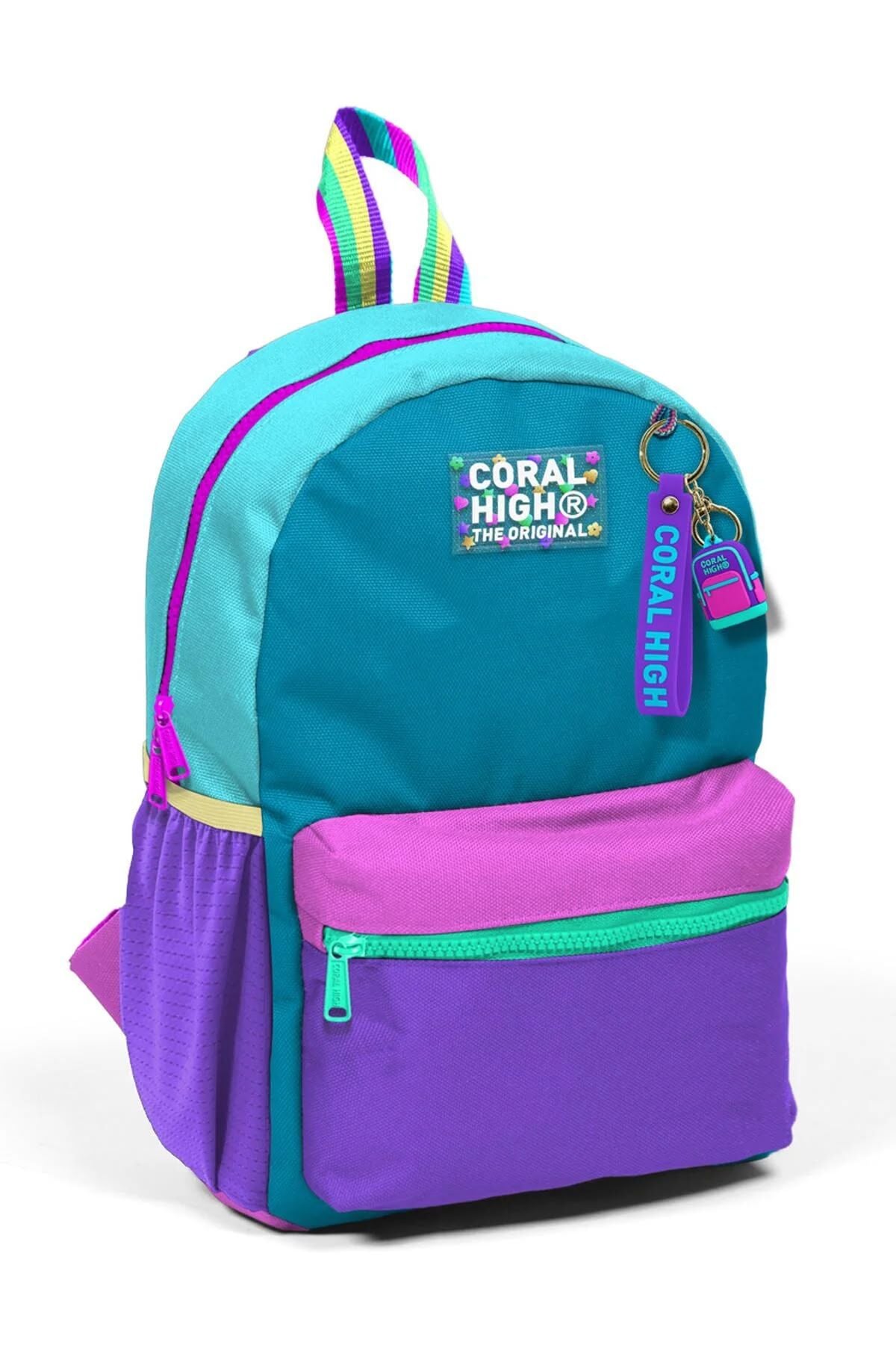 Minik Kreş Sırt Çantası Pembe Pastel Renkli İki Bölmeli 23559 Adet