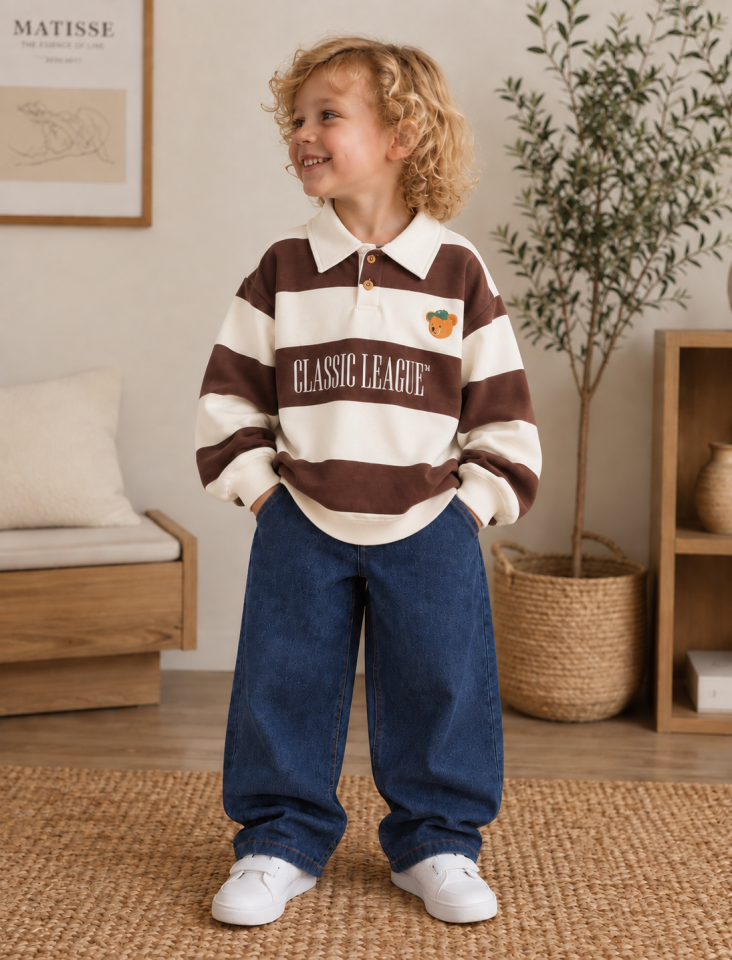Bear Çizgili Erkek Takım 9-10 YAŞ