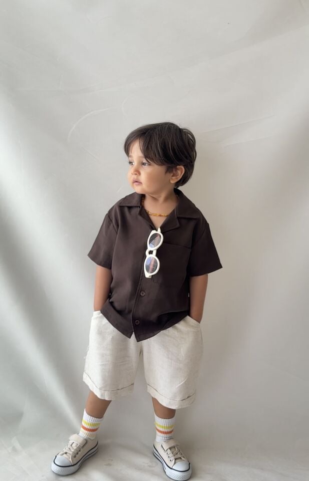 Modal Keten Kahve Takım 9-10 YAŞ