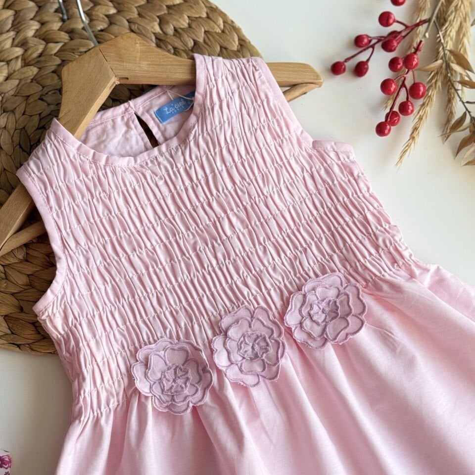 Laciel Pembe Çicekli Elbise