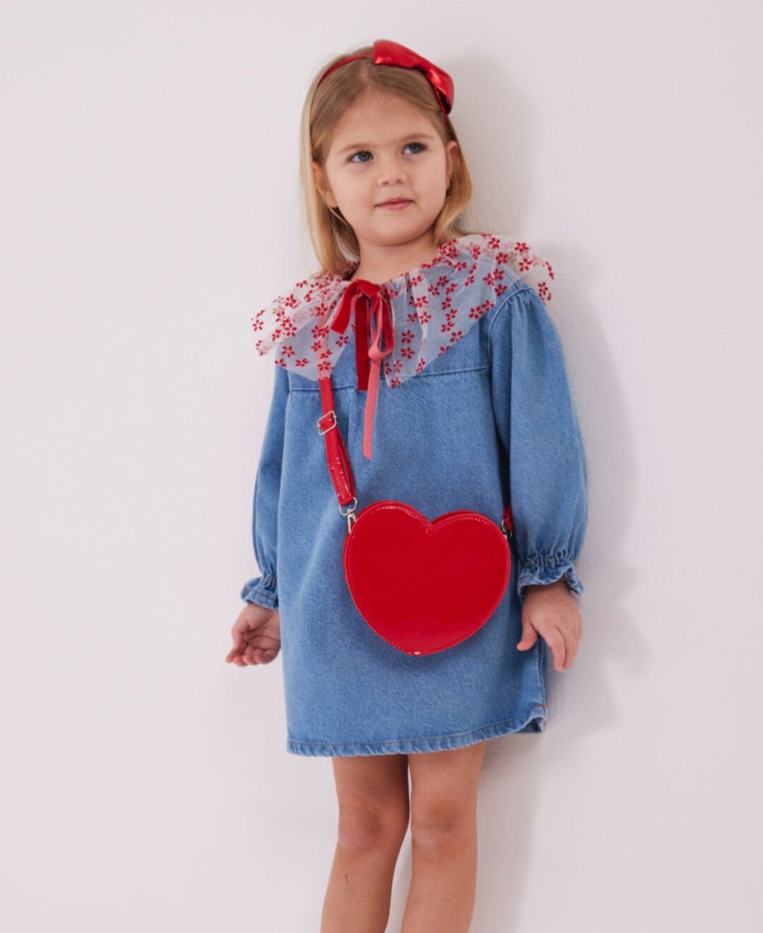 Kırmızı Kalp Çanta Adet