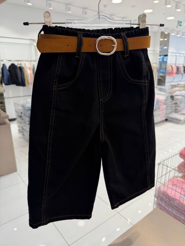 Siyah Kemerli Pantolon 6-7 YAŞ