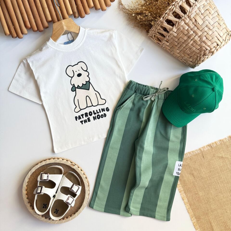 Laciel Paris Yeşil Çizgili Takım 6-7 YAŞ