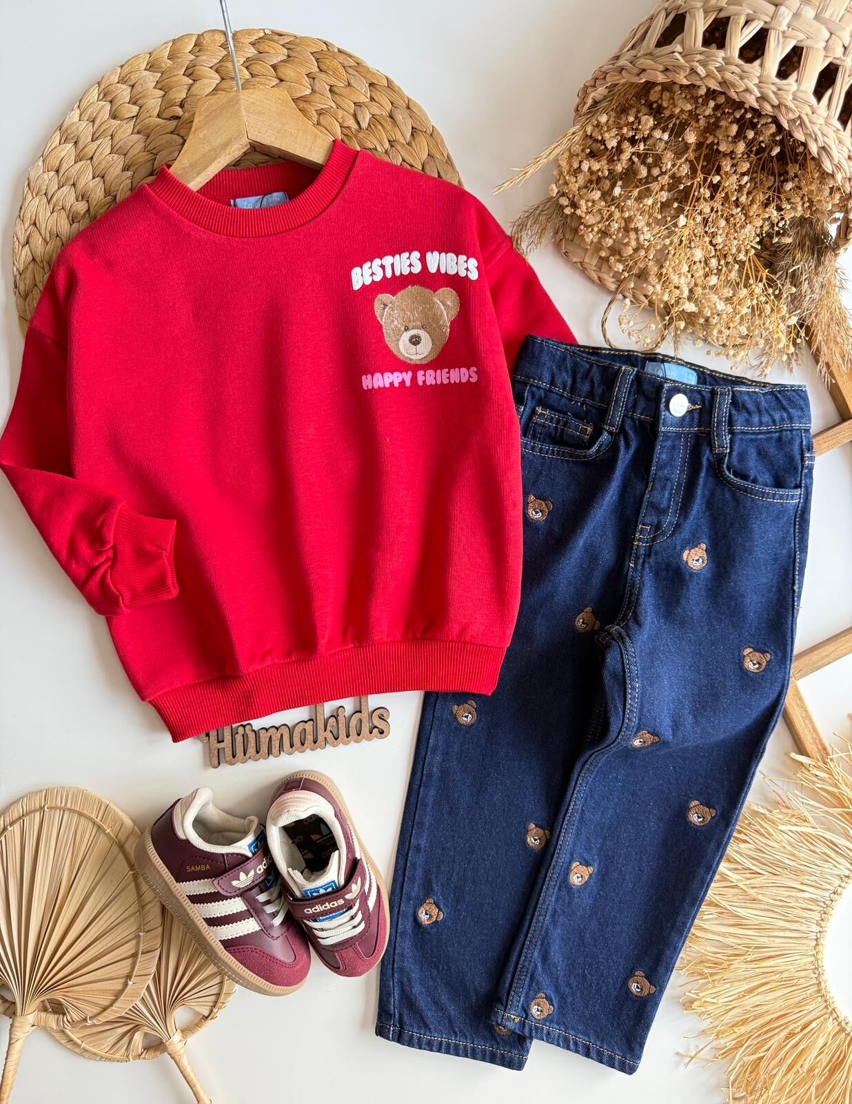 Bear İşlemeli Takım 6-7 YAŞ