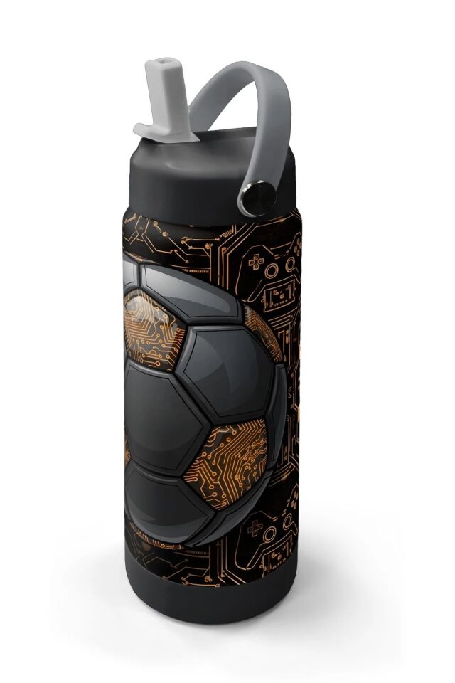 Coral High Futbol Desenli Katlanır Ağızlıklı Çelik Termos 650 ml 38317 Adet