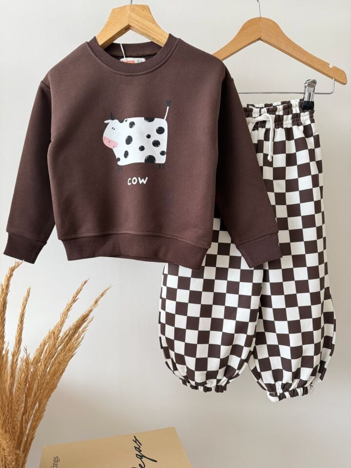 Dama Desenli Unisex Model Takım 7-8 YAŞ
