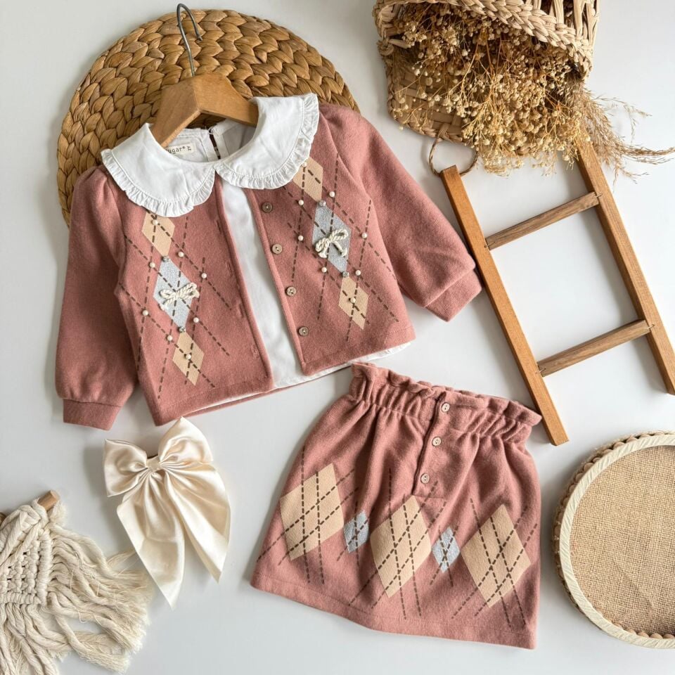 3'lü Fiyonk Triko Takım 4 YAŞ