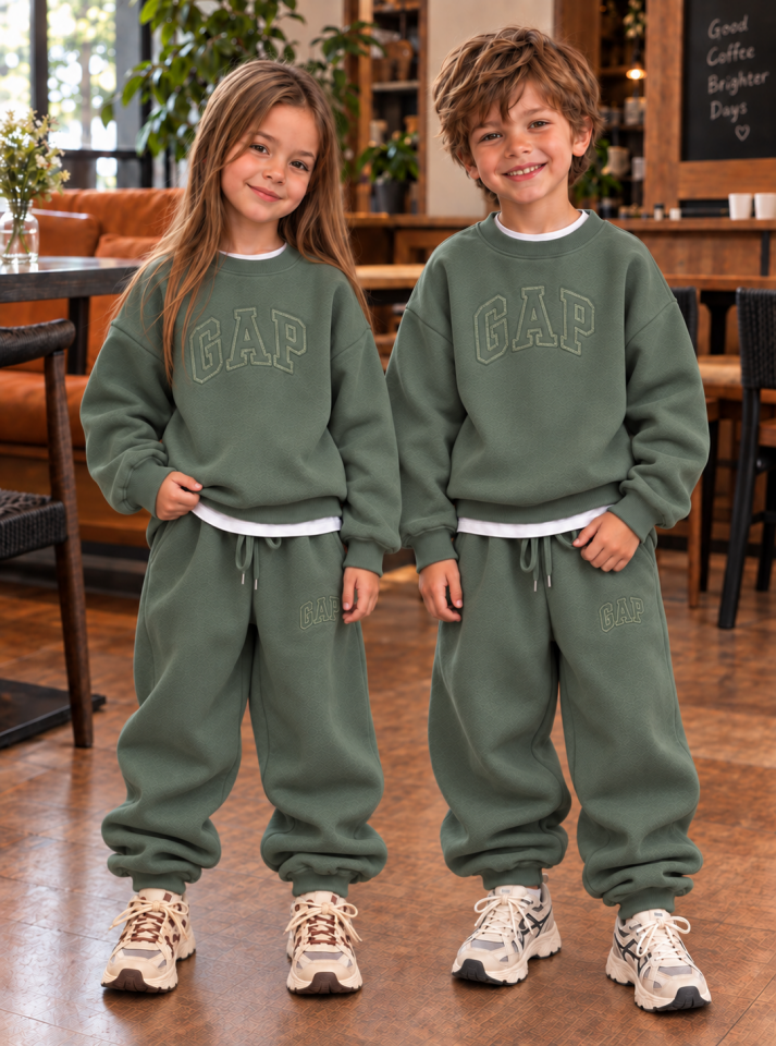 Kabartma Baskılı Haki Takım 11-12 YAŞ