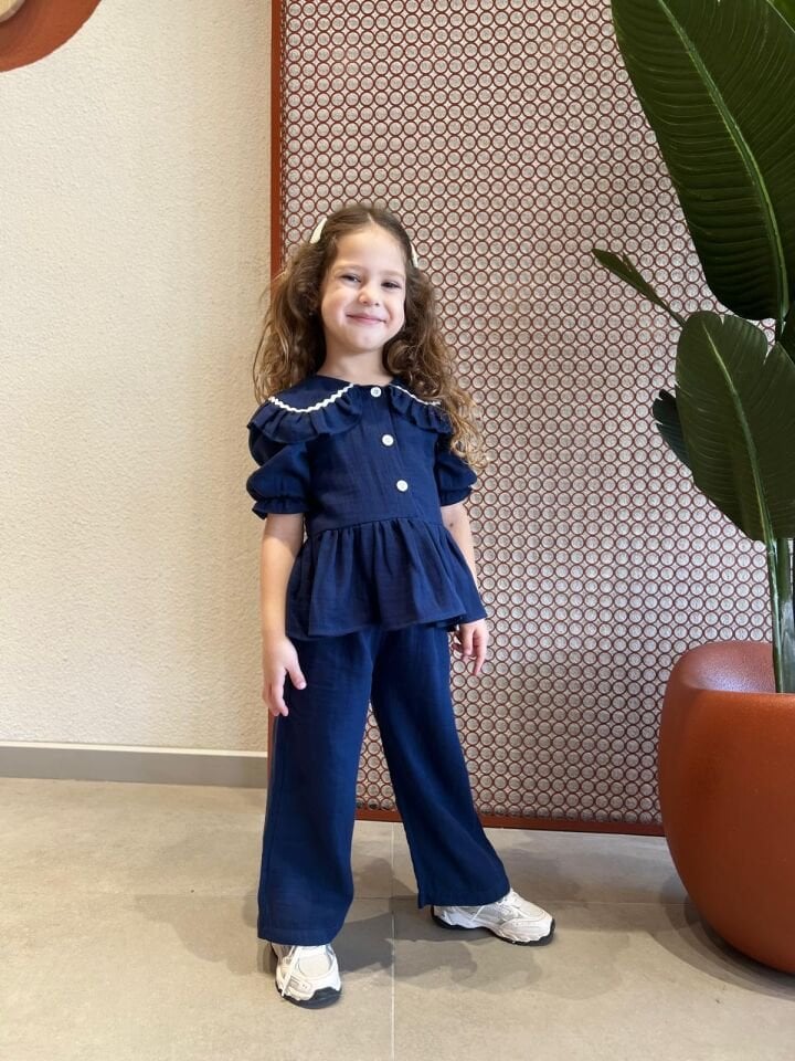 Müslin Yakalı Takım 5-6 YAŞ