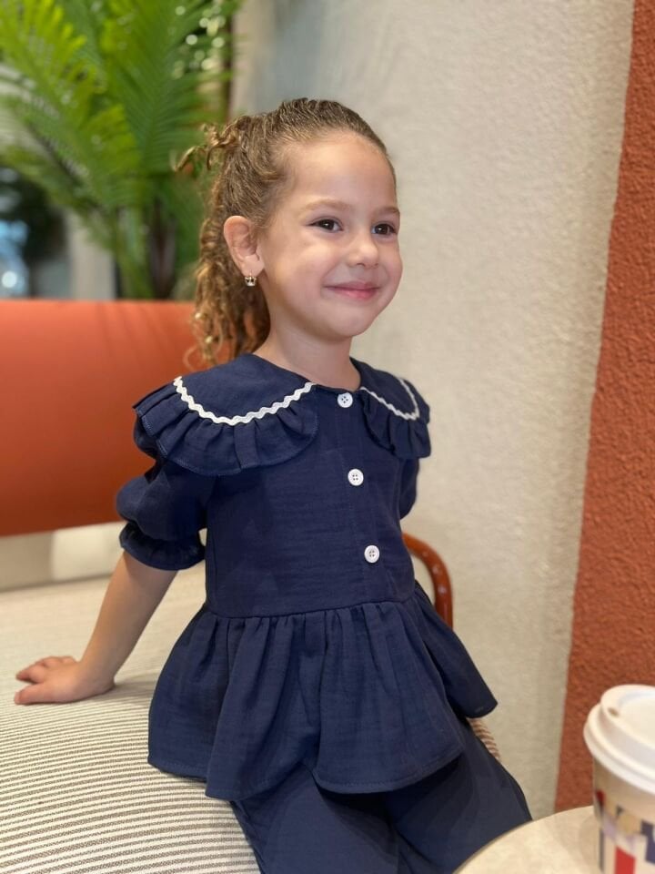 Müslin Yakalı Takım 5-6 YAŞ