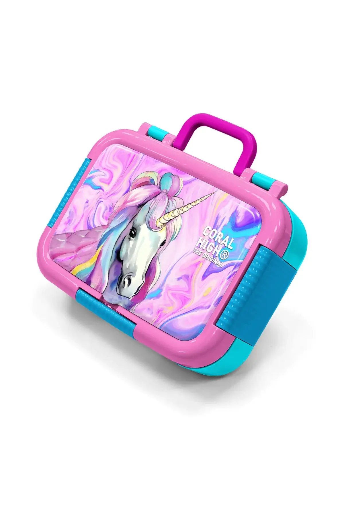 Coral High Kids Pembe Unicorn Desenli Paslanmaz Çelik Beslenme Kabı 39168 Adet