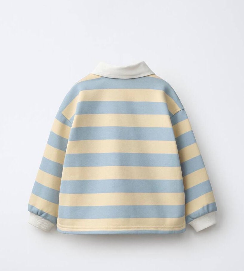 Bear İşlemeli Polo Yaka Sweat 6-7 YAŞ