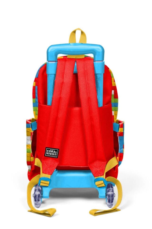 Coral High Kids Renkli Blok Desenli 3’lü Okul Çanta Seti SET0123975 Adet