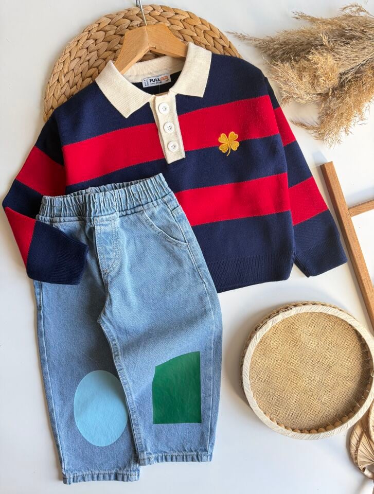 Triko Denim Takım 9-10 YAŞ